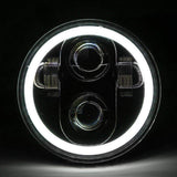 5 ¾” Halo & DRL LED Headlights - Eagle Lights 5 3/4" Round Projection LED Headlight With Full Halo Ring*