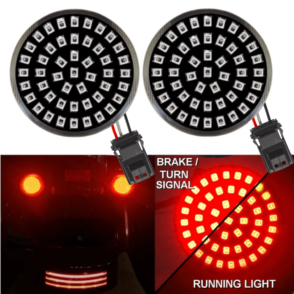 Eagle Lights Midnight Edition Rear LED Turn Signals for 2016+ Harley Davidson CVO Models