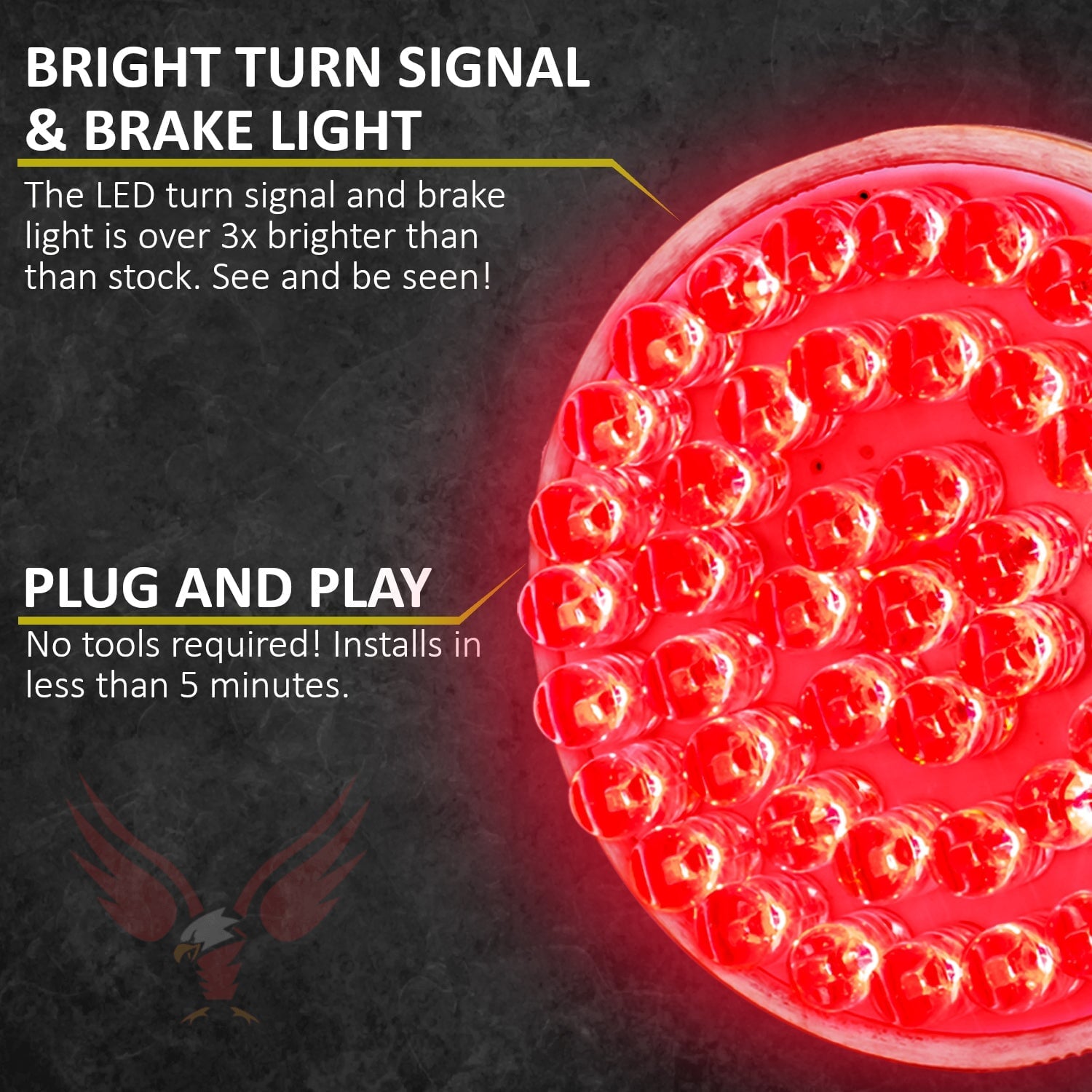 Eagle Lights | Eagle Lights Mini Bullet Rear LED Brake / Turn Signal and Running Lights - (2 Lights Included)