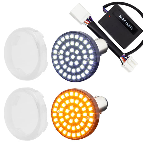 Eagle Lights SUNBURST 2" Front LED Turn Signals For Harley-Davidson® and Yamaha Models
