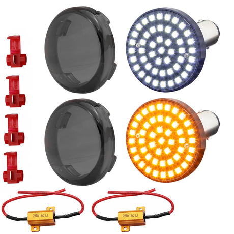 Eagle Lights SUNBURST 2" Front LED Turn Signals For Harley-Davidson® and Yamaha Models