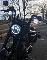 Eagle Lights 5 3/4" LED Headlight Kit with Halo Ring for Harley Davidson and Indian Motorcycles - Generation II