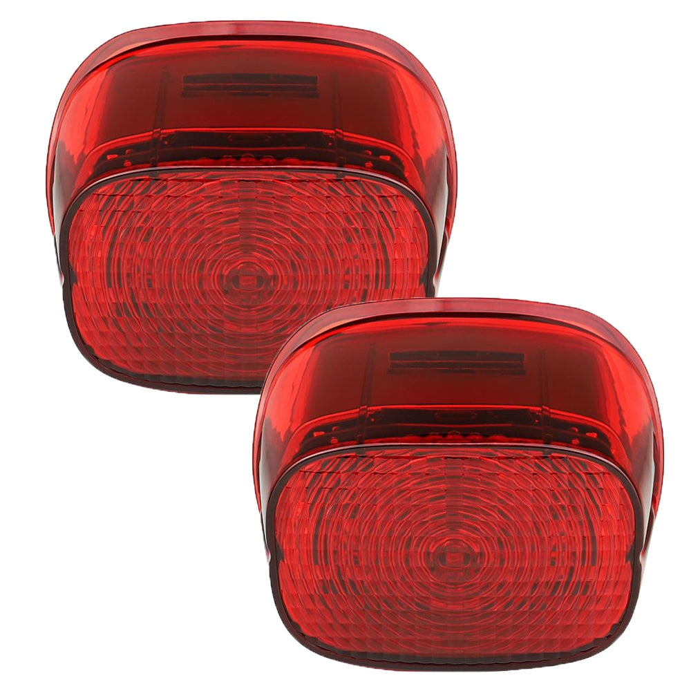 Eagle Lights Flashing Strobe LED Squareback Tail Brake Light Kit for Harley Davidson Tri Glide Models