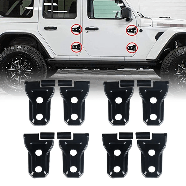 Hinge Cover Set for 2018 - Current Jeep Wrangler JL Models (8 Pieces)