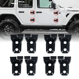 Hinge Cover Set for 2018 - Current Jeep Wrangler JL Models (8 Pieces)