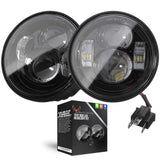 Eagle Lights Dual LED Headlight Kit for 2008 - 2017 Harley Davidson Fat Bob Models