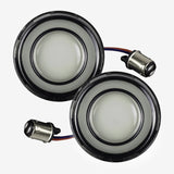 Eagle Lights HALOS 2" Front and Rear LED Turn Signals for Harley Davidson Motorcycles - Front (1157) / Rear (1157)