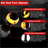 Specialty LED Turn Signals - Eagle Lights Bar End LED Turn Signals For 7/8" Handlebars - Pair