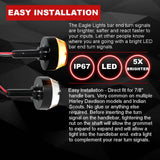 Specialty LED Turn Signals - Eagle Lights Bar End LED Turn Signals For 7/8" Handlebars - Pair