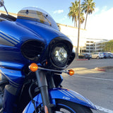 Eagle Lights 7" LED Headlight and Installation Ring for Kawasaki Voyager and Vaquero