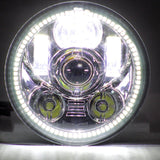 Honda VTX LED Headlights - Eagle Lights Generation III LED Headlight With Halo Ring For Honda VTX - Includes VTX Bracket And Hardware