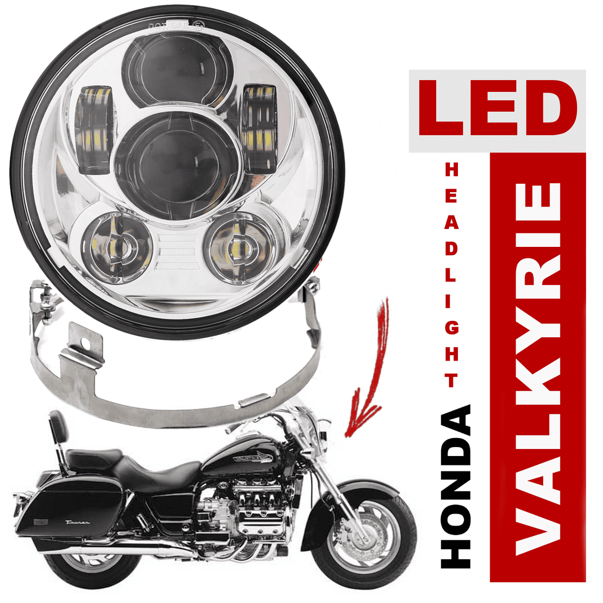 HONDA VALKYRIE LED HEADLIGHT