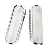 Eagle Lights Bar Mount Turn Signal and White Running Lights for Highway Bars, Handle Bars and Frame Tubes (White Amber LED for Crash Bars Harley Davidson Touring Bikes)