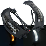 Eagle Lights Vent Insert Midnight Edition LED Running Lights and Turn Signals for Harley Davidson Road Glide Motorcycles