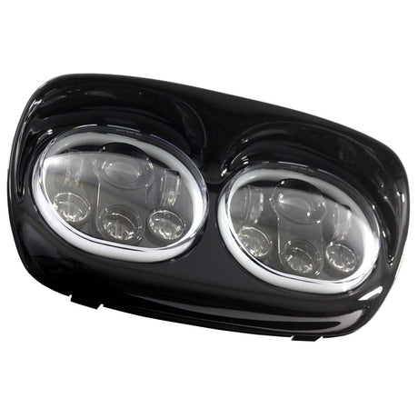 Road Glide LED Headlights - Eagle Lights Road Glide 1998 - 2013 LED Headlight W/Full Halo Ring- Harley Davidson*