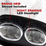 Road Glide LED Headlights - Eagle Lights Road Glide 1998 - 2013 LED Headlight W/Full Halo Ring- Harley Davidson*