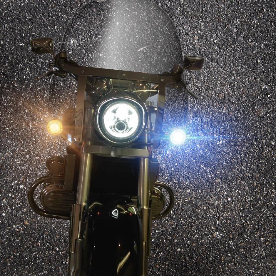 Eagle Lights LED Midnight Edition LED Turn Signals for 1997-2003 Honda Valkyrie