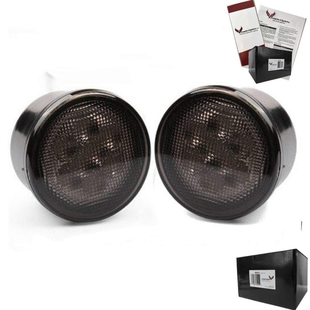 Jeep LED Lighting - Eagle Lights 8700TS Smoked Amber LED Turn Signals For Jeep Wrangler