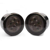 Jeep LED Lighting - Eagle Lights 8700TS Smoked Amber LED Turn Signals For Jeep Wrangler