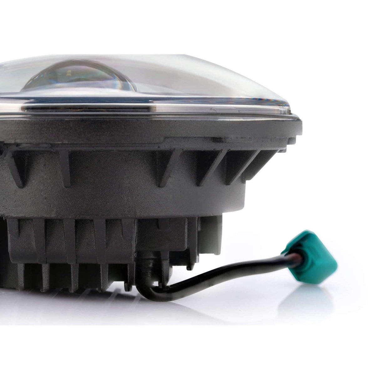 7” LED Headlights - Eagle Lights Black 7" Harley LED Projection Headlight For Harley Davidson Motorcycles*