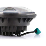 7” LED Headlights - Eagle Lights Black 7" Harley LED Projection Headlight For Harley Davidson Motorcycles*