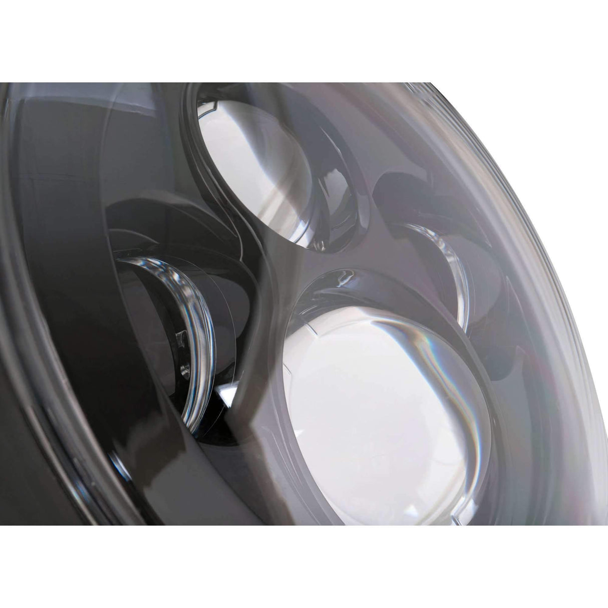 7” LED Headlights - Eagle Lights Black 7" Harley LED Projection Headlight For Harley Davidson Motorcycles*