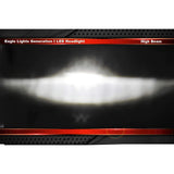 7” LED Headlights - Eagle Lights Black 7" Harley LED Projection Headlight For Harley Davidson Motorcycles*