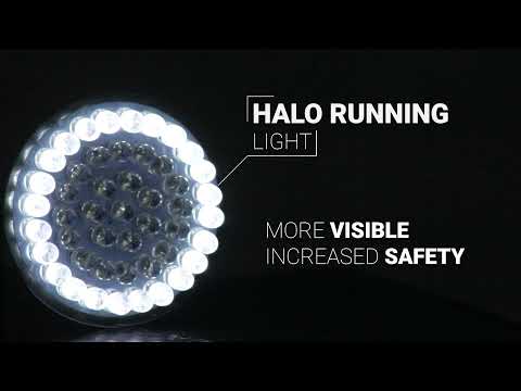Eagle Lights V-Rod / Street Rod LED Projection Headlight with Halo Rin