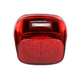 Eagle Lights Flashing Strobe Squareback LED Tail Brake Light Kit for Harley Davidson - with Plate Window