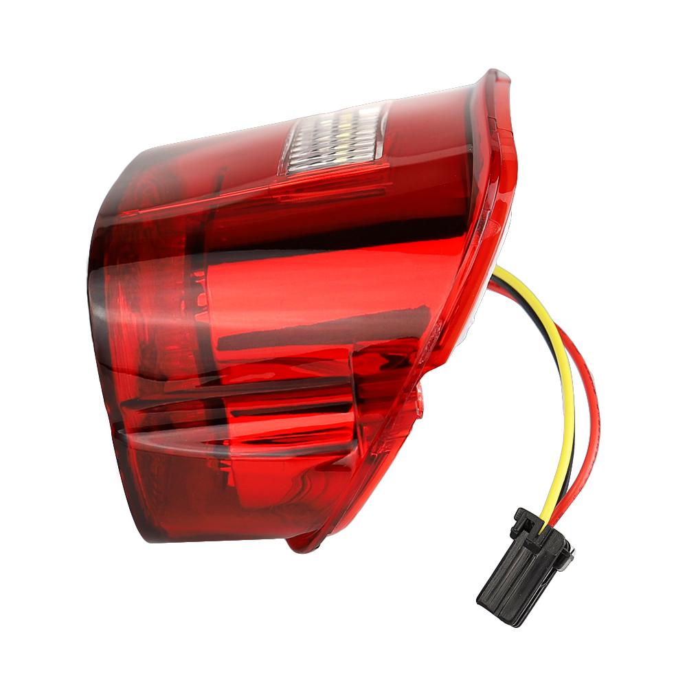 Eagle Lights Flashing Strobe Squareback LED Tail Brake Light Kit for Harley Davidson - with Plate Window